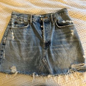 Like new- agolde Jean skirt. Size 26. Perfect condition.
